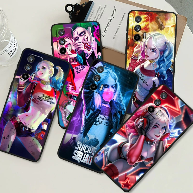 Harley Quinn Pete For OPPO Realme GT3 2 C55 C33 C35 C30S C31 X3 X2 Q5i Q3S C21Y Pro Black Silicone Phone Case