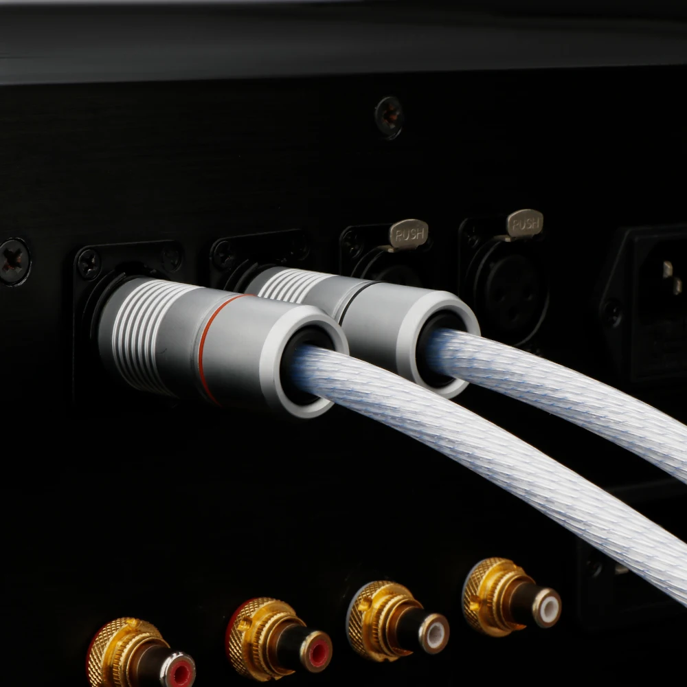 Paar HiFi-XLR-Kabel mit Pfeil, OCC-Kupfer, versilbert, XLR-Stecker, 3-polig, symmetrischer Stecker, 12 Kerne, für Verstärker, DAC, TV, Auto-Audio – Detail 7