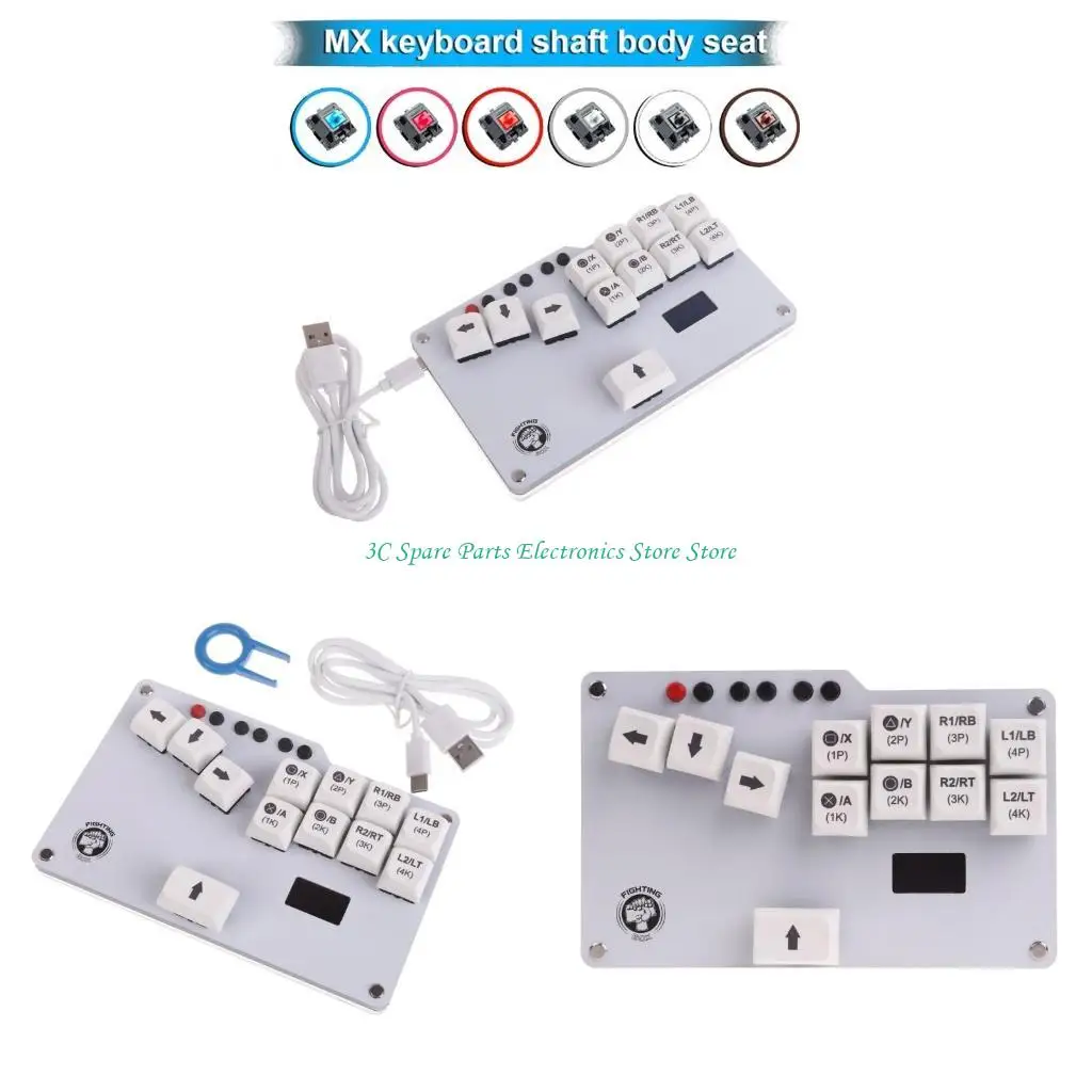 

SZ Fighting Game Keyboard Arcade Joystick Street Fighters with Open SourceFirmware