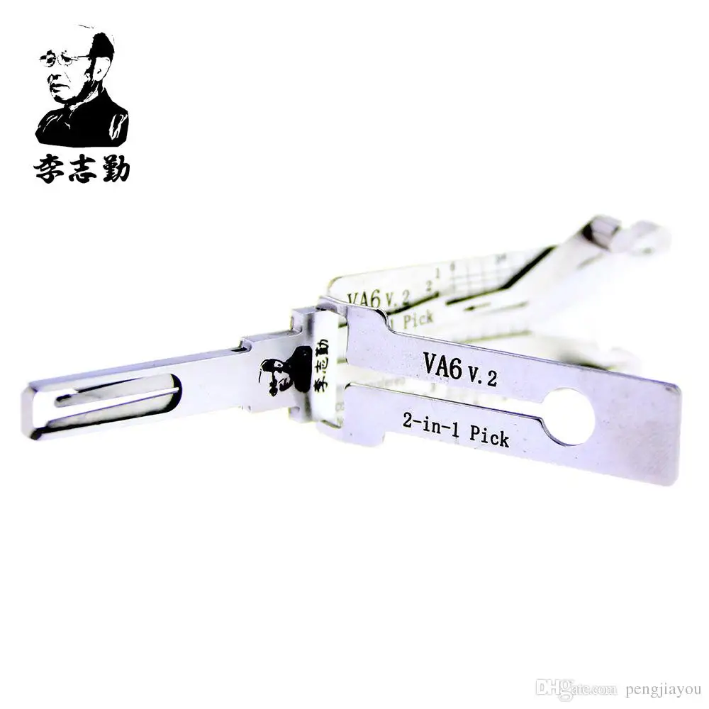LISHI VA6 V.2 2 in 1 per Renault Citroen Dopo il 2015 Smart Quattro Denti Profondità Auto ock Pick e Decodificatore Chiave Auto Fabbro