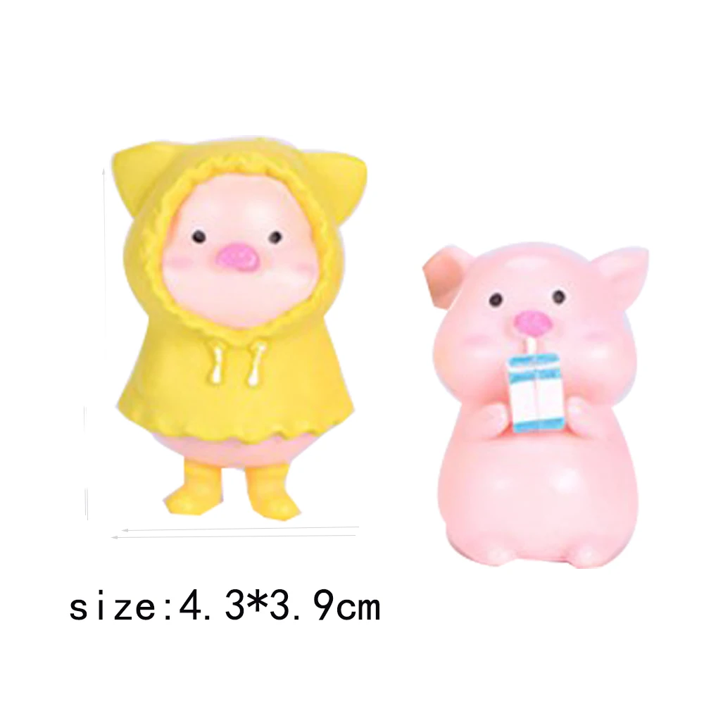 Cartoon home decor Piggy Garden Decoration Pig Ornaments Figurine Animal Model Statue