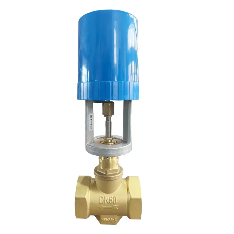 proportional  electric control valve seat valve two or three way air conditioner HVAC temperature control differential pressure