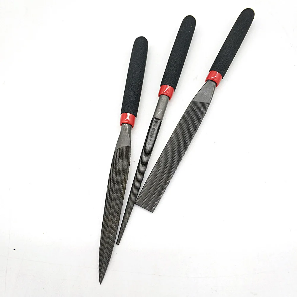 1pc 118mm Mini Steel Files Mini Needle File For Stone Glass Metal Carving Craft Flat File For Hardened Steel Glass Hand Tool