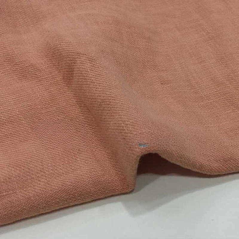 Autumn Solid Color Twill Washed 100% Ramie Thick Clothing Retro Pure Ramie Bamboo Twill Hemp Crepe Wrinkled Women Ramie Fabric