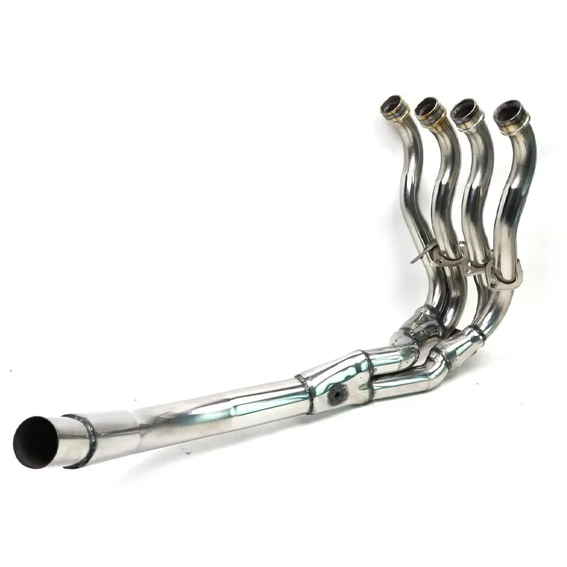 

2025 New Style For GSXR 750 K11 New Stainless Steel Slip On Universal Exhaust Motorcycle Front Exhaust System Muffler Pip