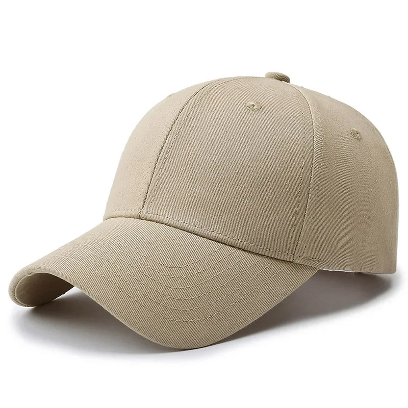 Unisex Spring Autumn Pure Cotton Plain Baseball Cap High Quality Casual Solid Hat
