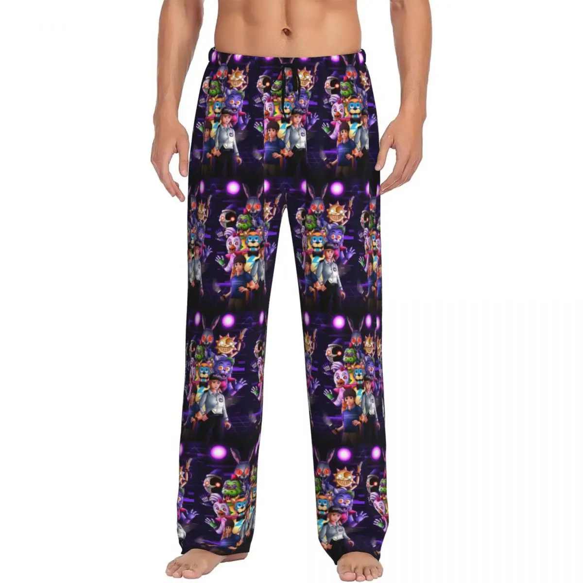 

Custom Springtrapped FNAF Pajama Pants Sleepwear Men's Elastic Waistband Horro Game Sleep Lounge Bottoms with Pockets