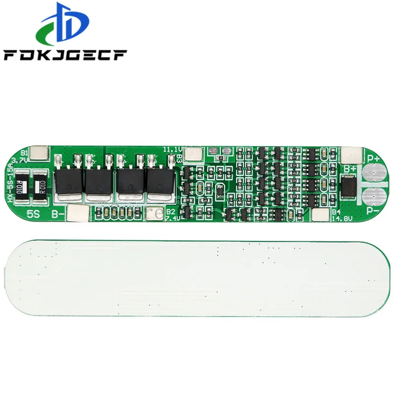5S 15A بطارية ليثيوم أيون 18650 شاحن PCB BMS 18.5V لوح حماية الخلية الدوائر المتكاملة #1