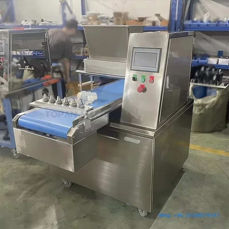 Máquina Depositadora de Rollos de Fresa para Hacer Bizcochos Esponjosos y Galletas Blandas para Panadería