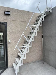 Aluminum alloy folding stairs, wall facing ladders, household extension and contraction steps, duplex stairs, folding ladders