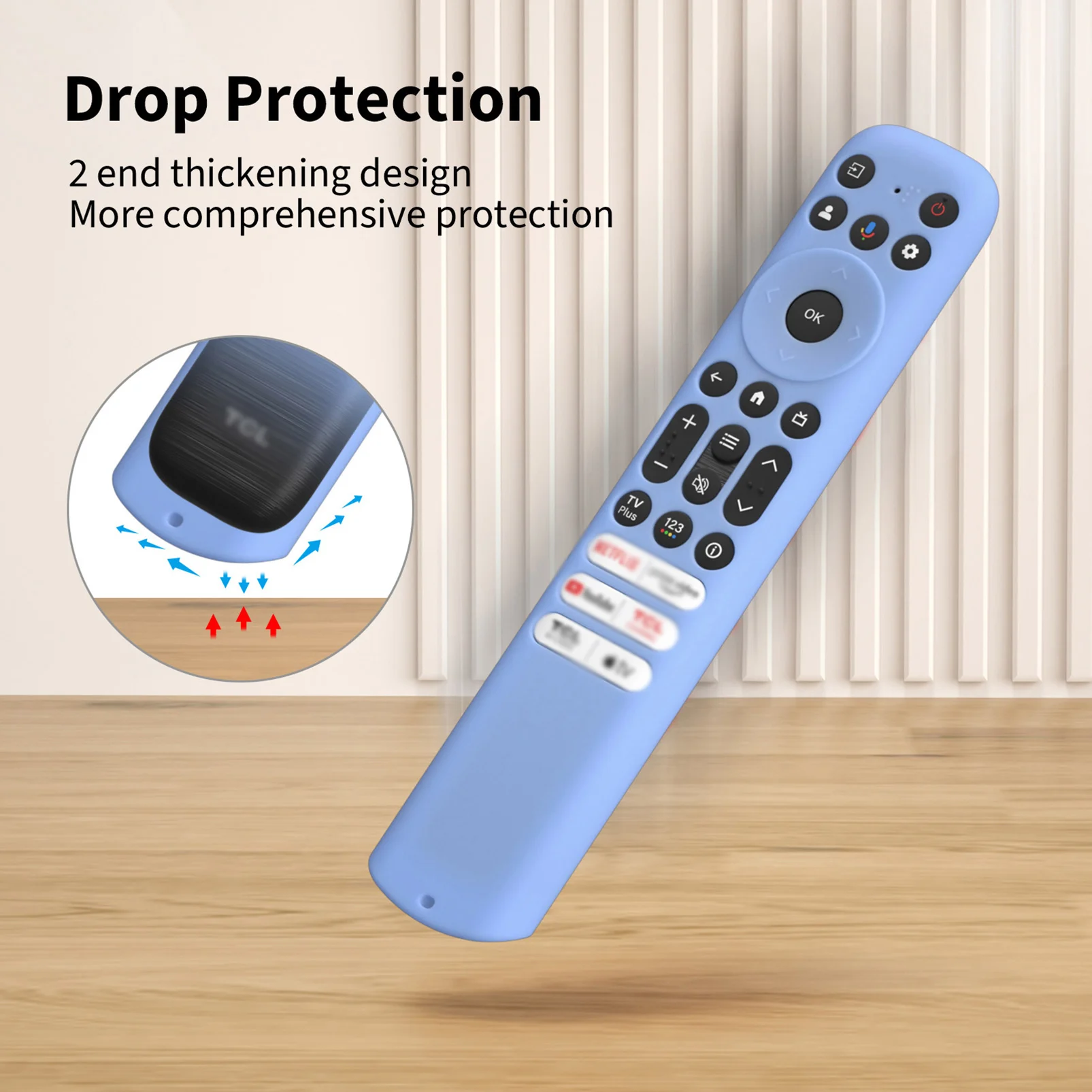 Silicone TV Remote Case for Smart TV TCL Control Case RC813 RC923 FMB3/RC902V FMR1 FMR4 FMR5 TVs Remote Protection Cover