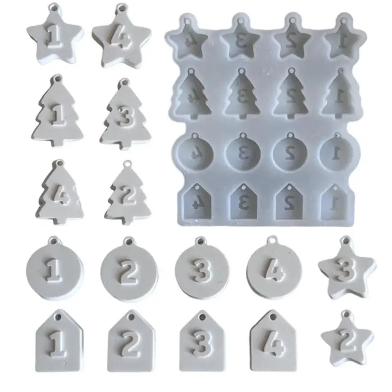 

Силиконовые формы для поделок, антипригарные силиконовые формы для орнаментов, креативные формы для орнаментов, подвесные формы из смолы для украшения дерева