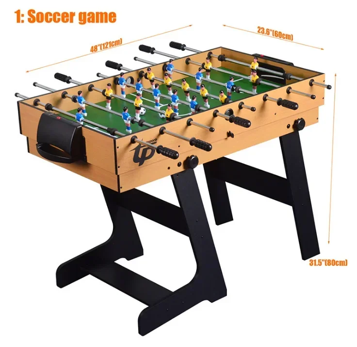 mini   Folding multifunction tennis billiards entertainment soccer 4 in 1 game tables