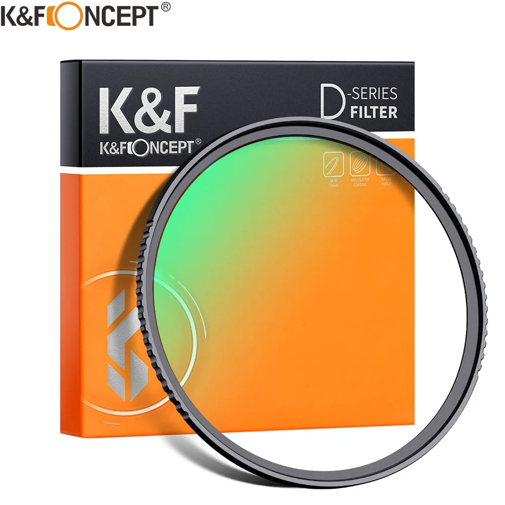 K&F CONCEPT 49-82mm HD MCUV Camera Lens UV Filter with Multi Coated Protection 49mm 52mm 58mm 62mm 67mm  77mm 82mm