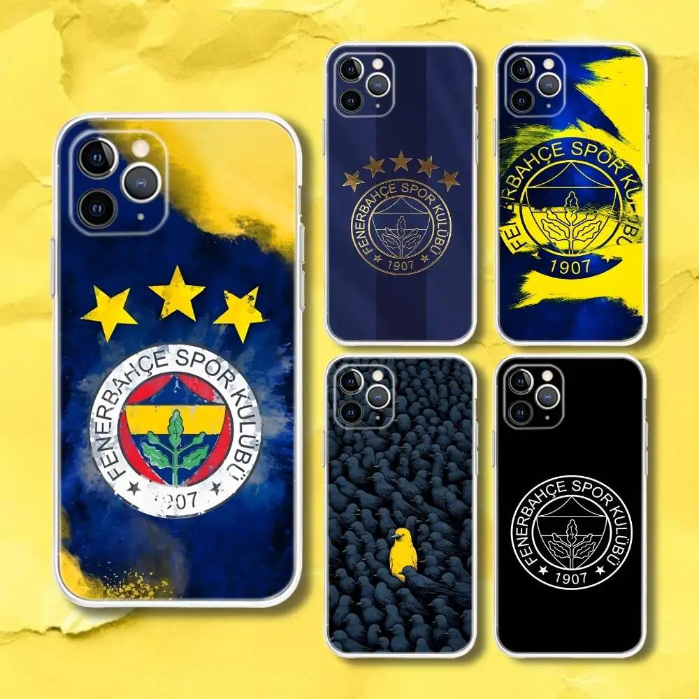 

Turkey F-Fenerbahce-s FC Phone Case For iPhone 17,16,15,11,12,14,13 Pro Max Plus Mini X,XS,XR,7,16E Air Transparent Cover Fundas