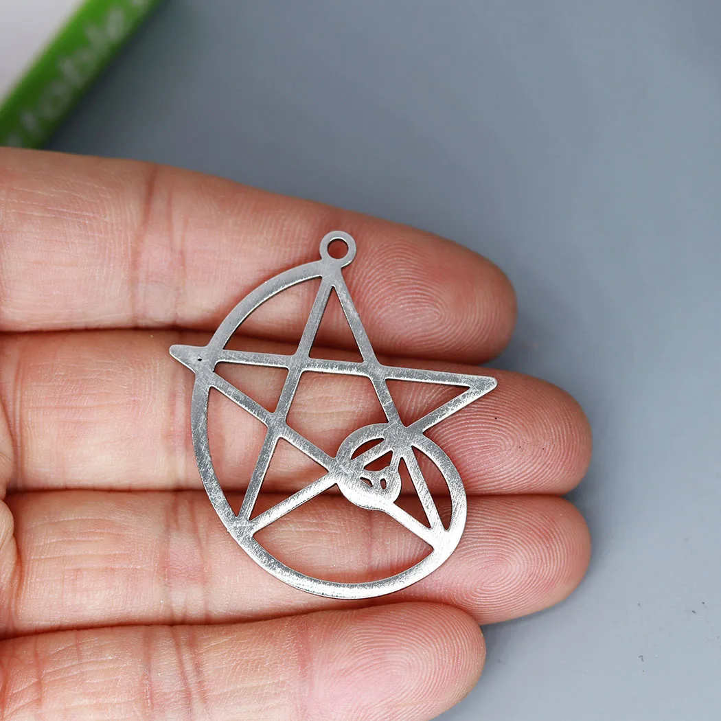 2Pcs/lot Fibonacci Ratio Star Charm Pendant For DIY Necklace Handmade Jewelry Making