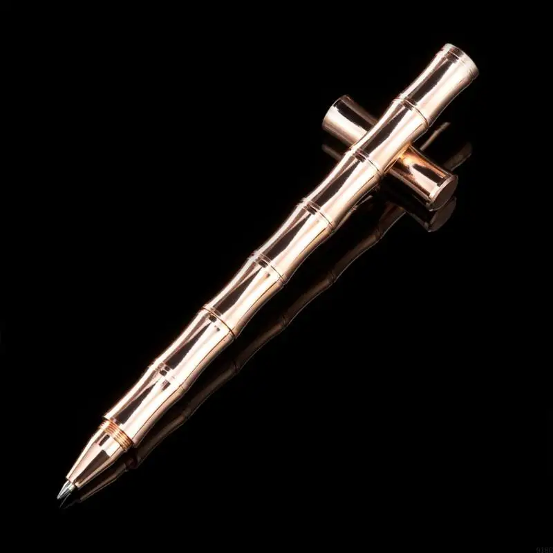 918C توقيع القلم النحاس قضيب القلم قبضة مريحة إعادة الملء هلام القلم المعدني لحفل الزفاف