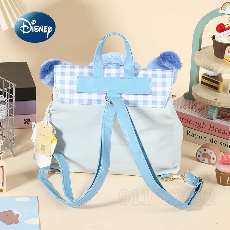 Disney New Plush Doll Backpack Luxury Brand Fashion Casual Women's Backpack Cartoon Plush Doll Women's Backpack High Quality