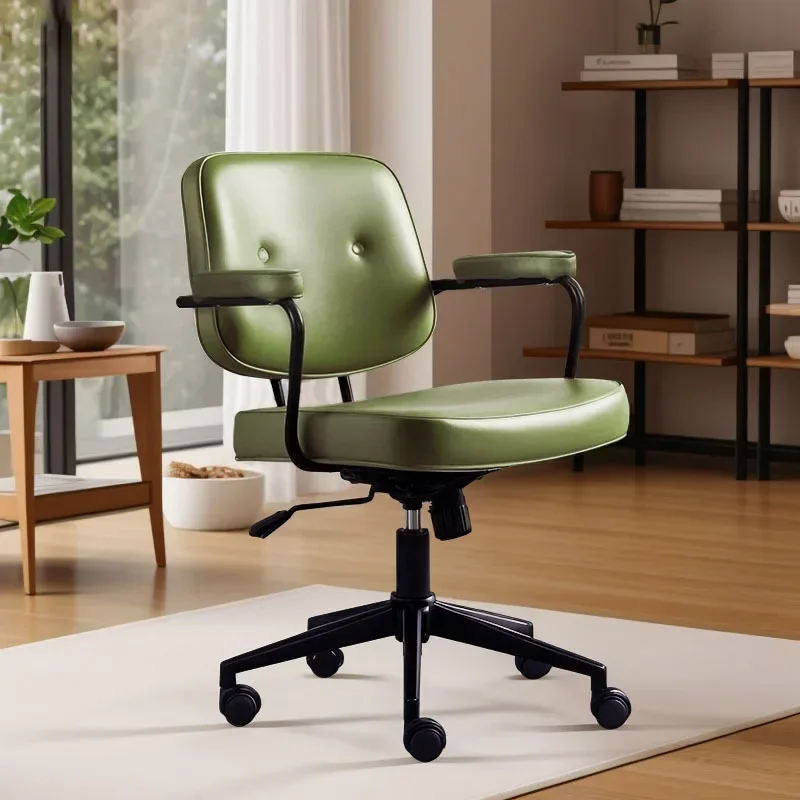 Firm Computer Chair Boss Leather Chair Sedentary And Comfortable Home Office Chair Computer Sofa Rotating Chair Factory