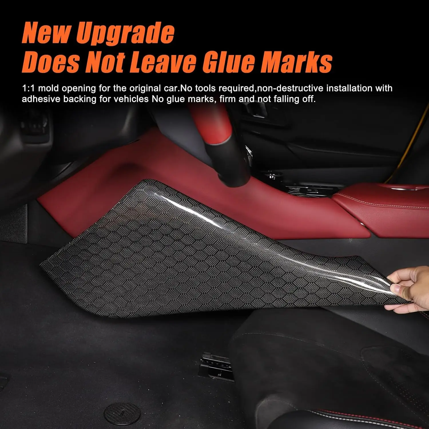 

LHD Carbon Fiber Car Driver Knee Pad Panel Cover Control Gears Left Side Panel Protective Cover For Toyota Supra A90 2019-2025