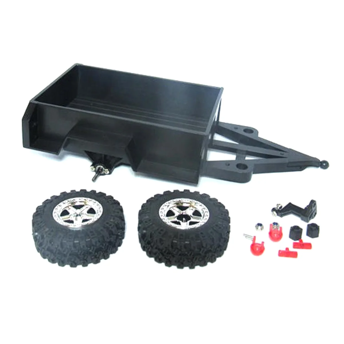 RC Crawler Trailer with Hitch for MN WLP AUSTAR 1/18 RC Crawler Car RC Car Upgrade Parts