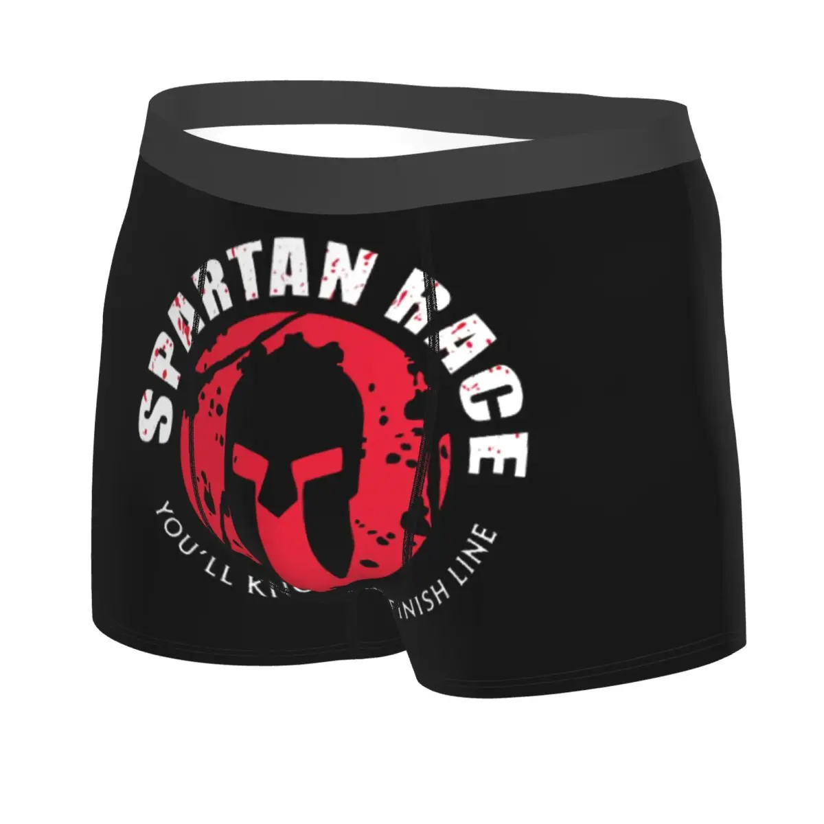 Custom Large Spartan Race Logo Boxer Shorts Men 3D Print Male Breathbale Underwear Panties Briefs