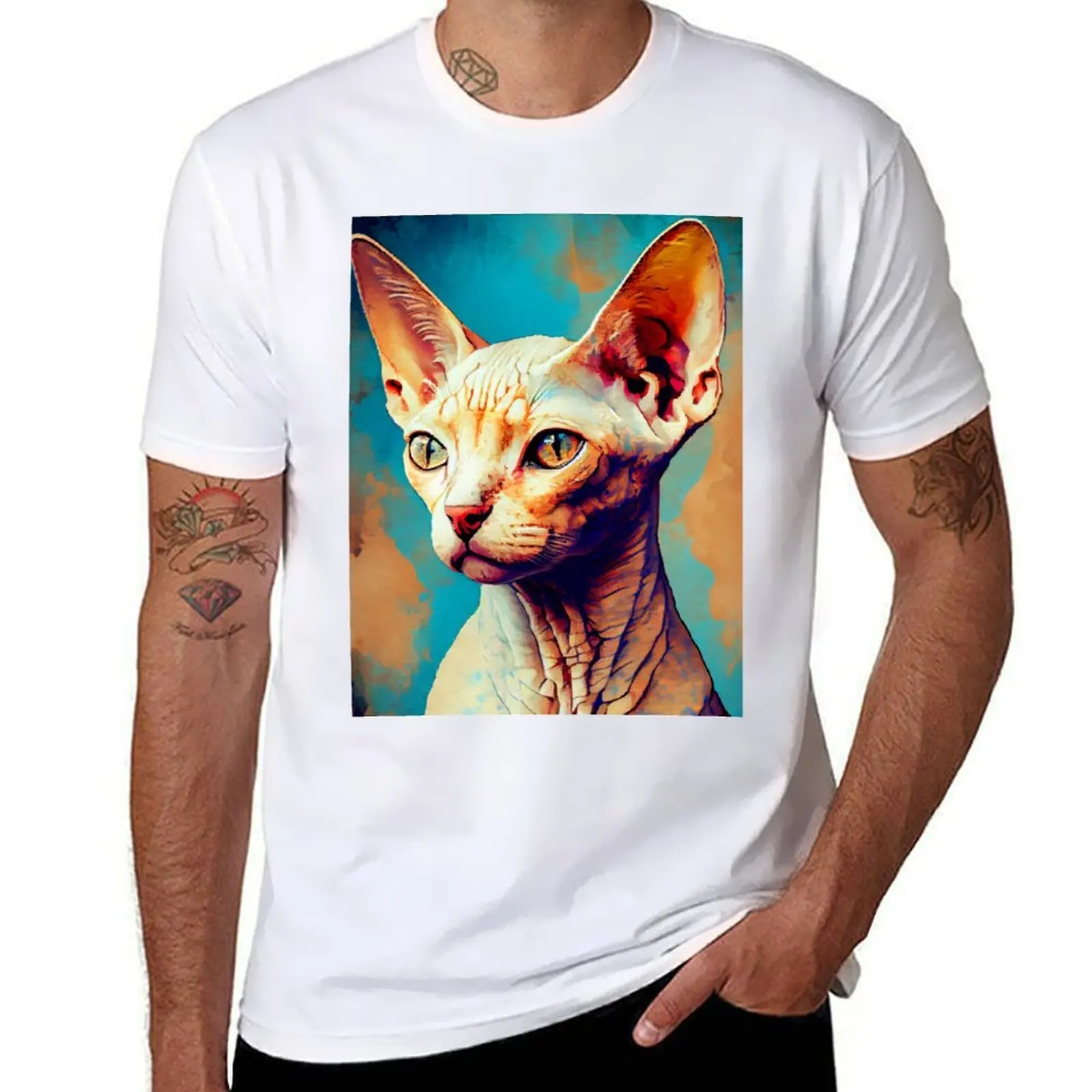 

Sphinx cat animal #cat T-Shirt funny t shirts dark humor t shirt custom print T-Shirt
