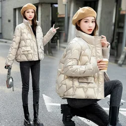 Abbigliamento invernale donna parka giacca 2023 nuove donne moda solido spesso cappotti corti cappotti per le donne cappotto invernale donna