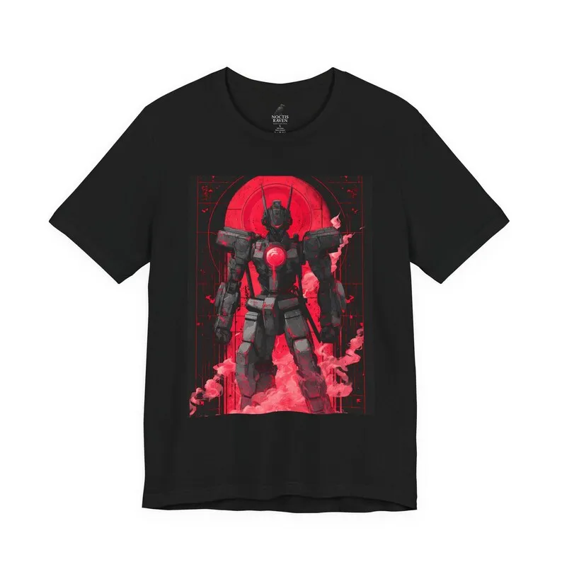 Robot T-Shirt: Gothic Anime Graphic Tee Pure cotton high-definition pattern comfortable short-sleeved shirt