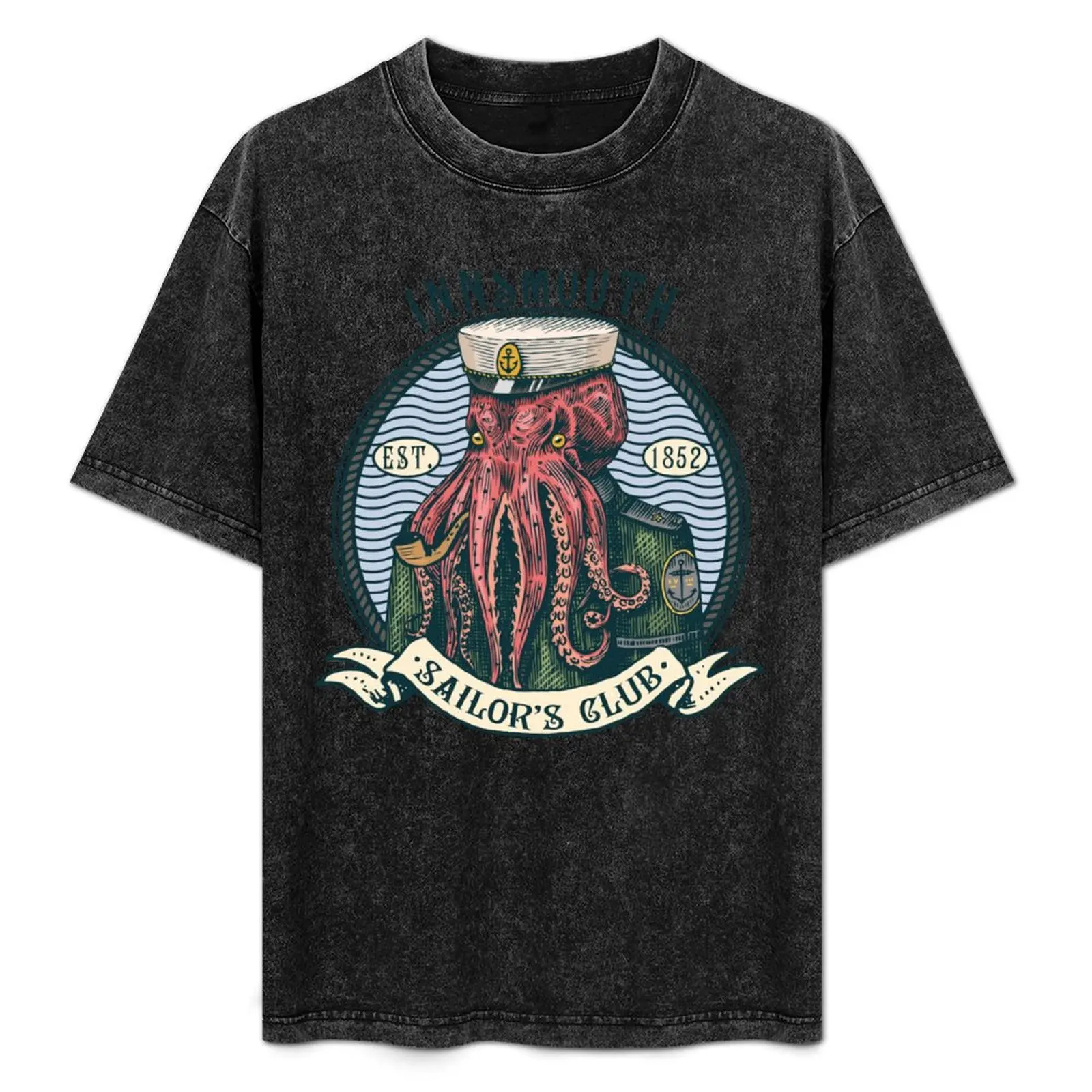 The Shadow over Innsmouth Lovecraft Cthulhu Sailor T-Shirt Athletic Fit Sports Short Sleeve Top