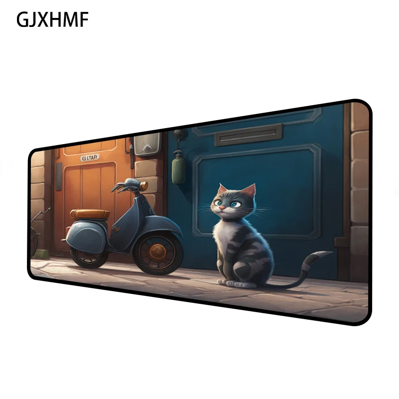 

Cute cat Mausepad Minimalist style Desk Mat Gaming Mat Pad on The Table Office Gamer Accessorie Keyboard Mat Mouse Pad gamer rug
