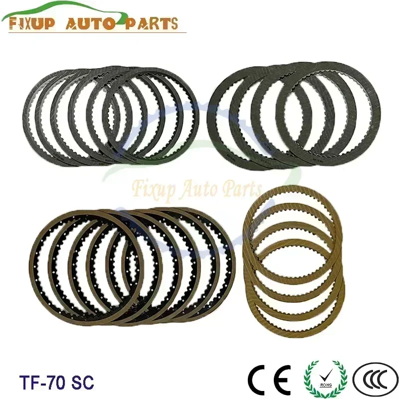 

TF70SC Automatic Transmission Clutch Plates Kit TF70 Auto Gearbox Friction Disc For Ford Volvo Peugeot Citroen LUXGEN 2009-UP