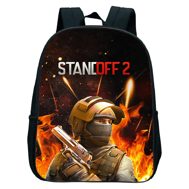 

Standoff 2 Backpacks Gun Shooting Game Print Kids Rucksack Kindergarten Bag Children Backpack Small School Bags Boy Girl Bookbag