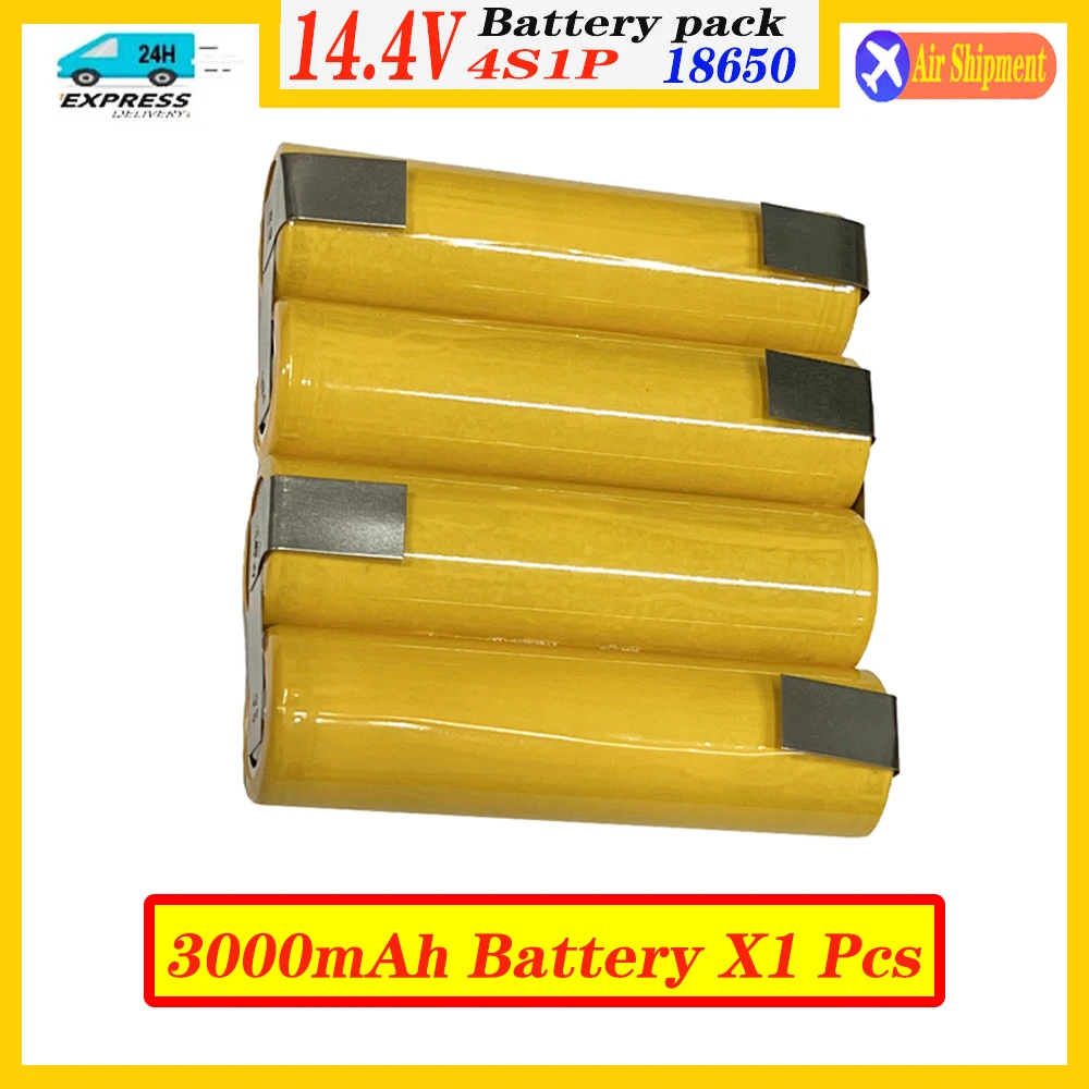 

3000mAh for Black Decker 4S1P 14.4V 18650 Li-ion lithium tool battery pack A1114L A1114L-XJ HP146F4LK for self-installation