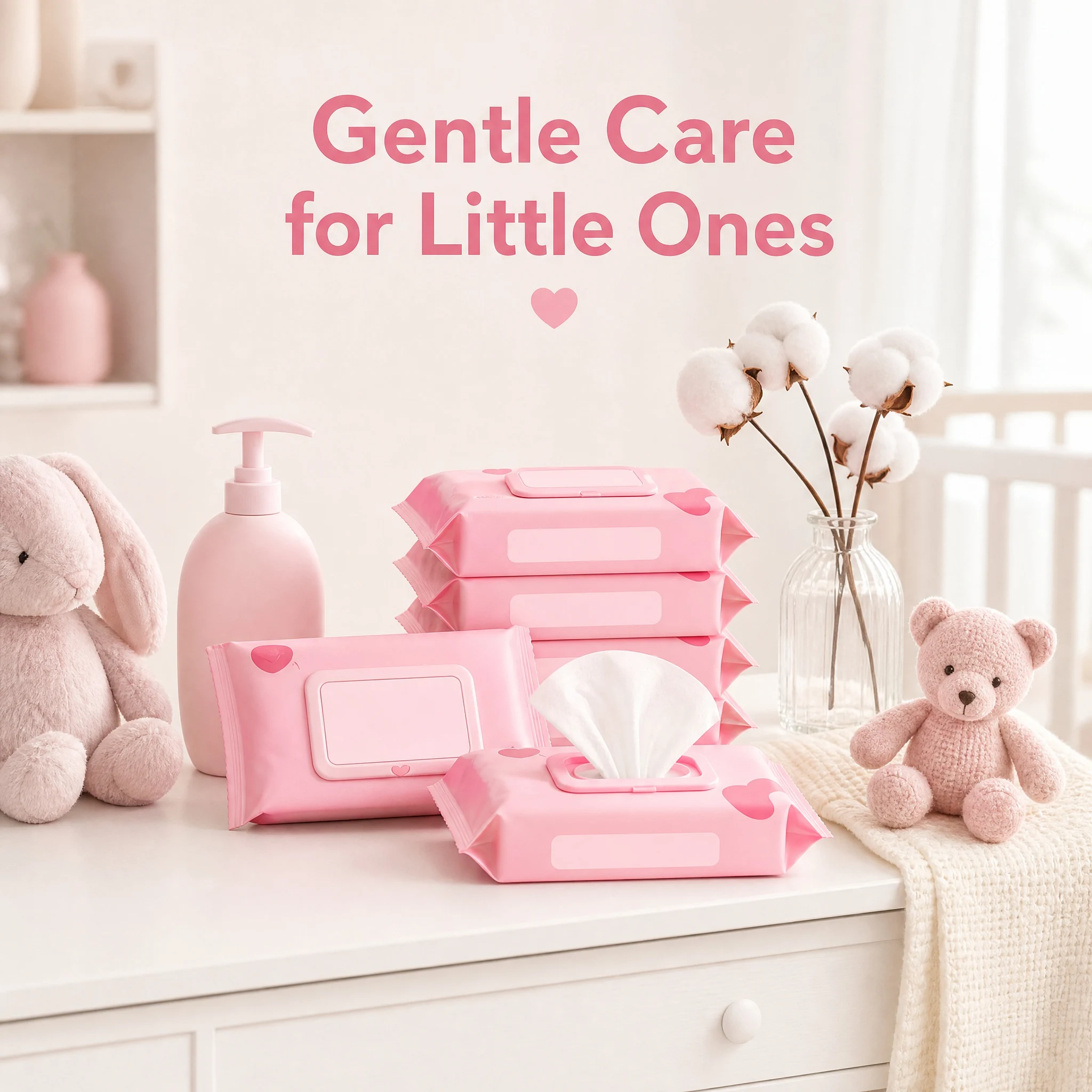 Gentle cleansing for the whole family — order your 10-pack wet wipes today.