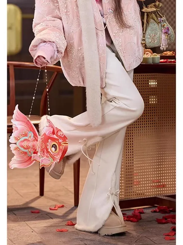 slimming-micro-flared-pants-fem-high-waist-straight-leg-winter-thiened-polyester-cotton-blend-with-velvet-design