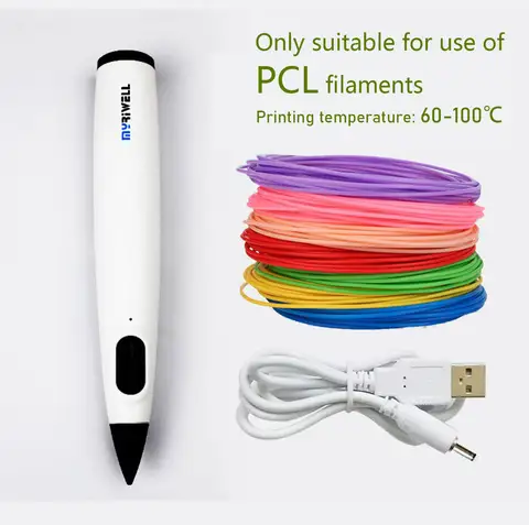 Myrivell 3D pen low-temperature 3d pens,Only suitable for use of PCL filaments 1.75mm printing consumables,3D creative painting