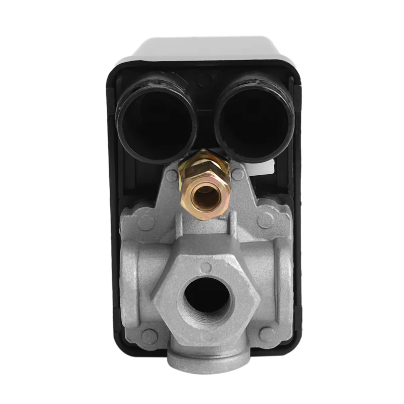 

AFOURT-6X Управляющий клапан переключателя давления воздушного компрессора для тяжелых условий эксплуатации 90 фунтов на квадратный дюйм — 120 фунтов на квадратный дюйм, черный