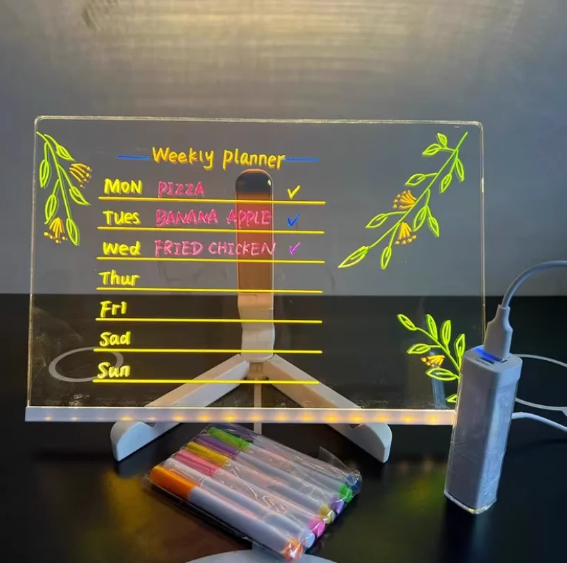 Advertising Booth Menu Light DIY Board Food project Menu Flow food store Pretty Menu Booth Frame Light box