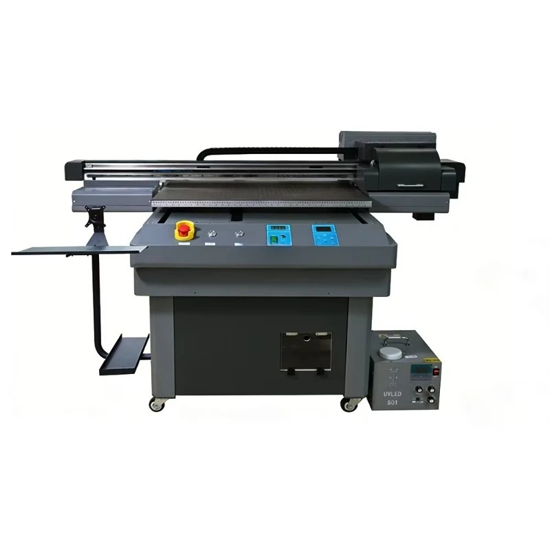 Industrial UV Flatbed Printer 6090 New Visual Positioning with Fast Scanning & Continuous Printing Function for PVC