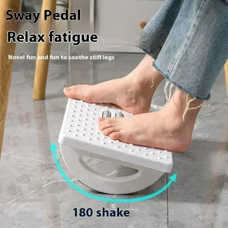 NEW Under the Table Foot Pedal Anti-twisting Legs Half-circle 180 ° Rocking Relaxation Leisure Stirrups Office Foot Pedal