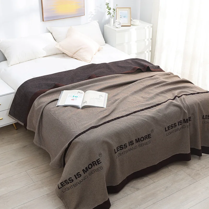 Simple Cotton Blanket Bedspread, Sofa Beds, High Quality, 200*230, 150*200 cm