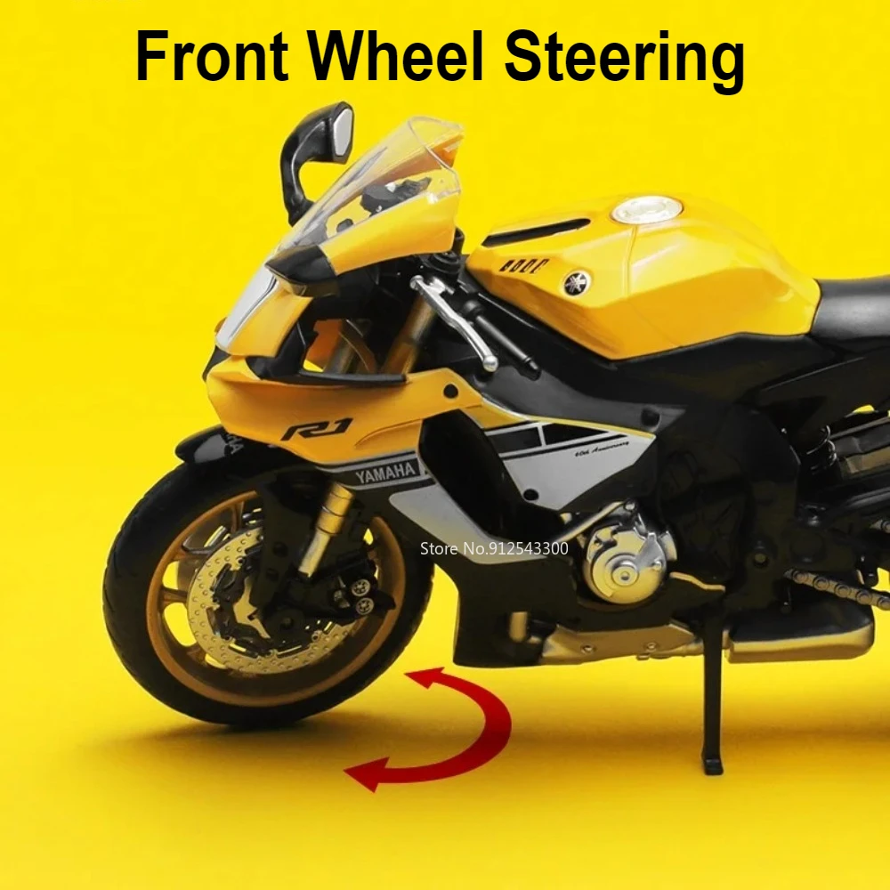 1:12 ياماها YZF-R1 هوندا CB400X نموذج دراجة نارية لعبة امتصاص الصدمات قابل للسحب ترايبود سبيكة دييكاست نماذج المحرك للبنين #4