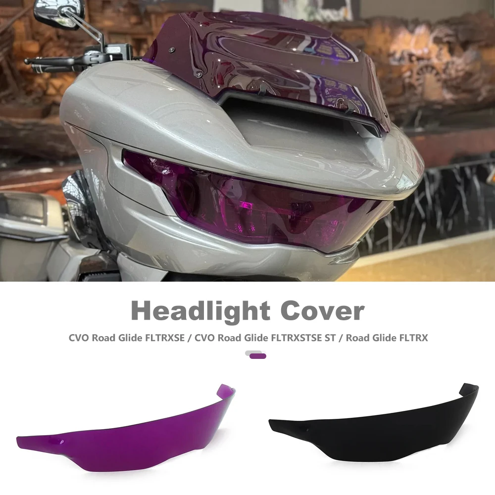 

Motorcycle Headlight Cover Guard Front Headlamp Protection Accessories For CVO Road Glide FLTRXSE ST 2023 2024 FLTRX 2024