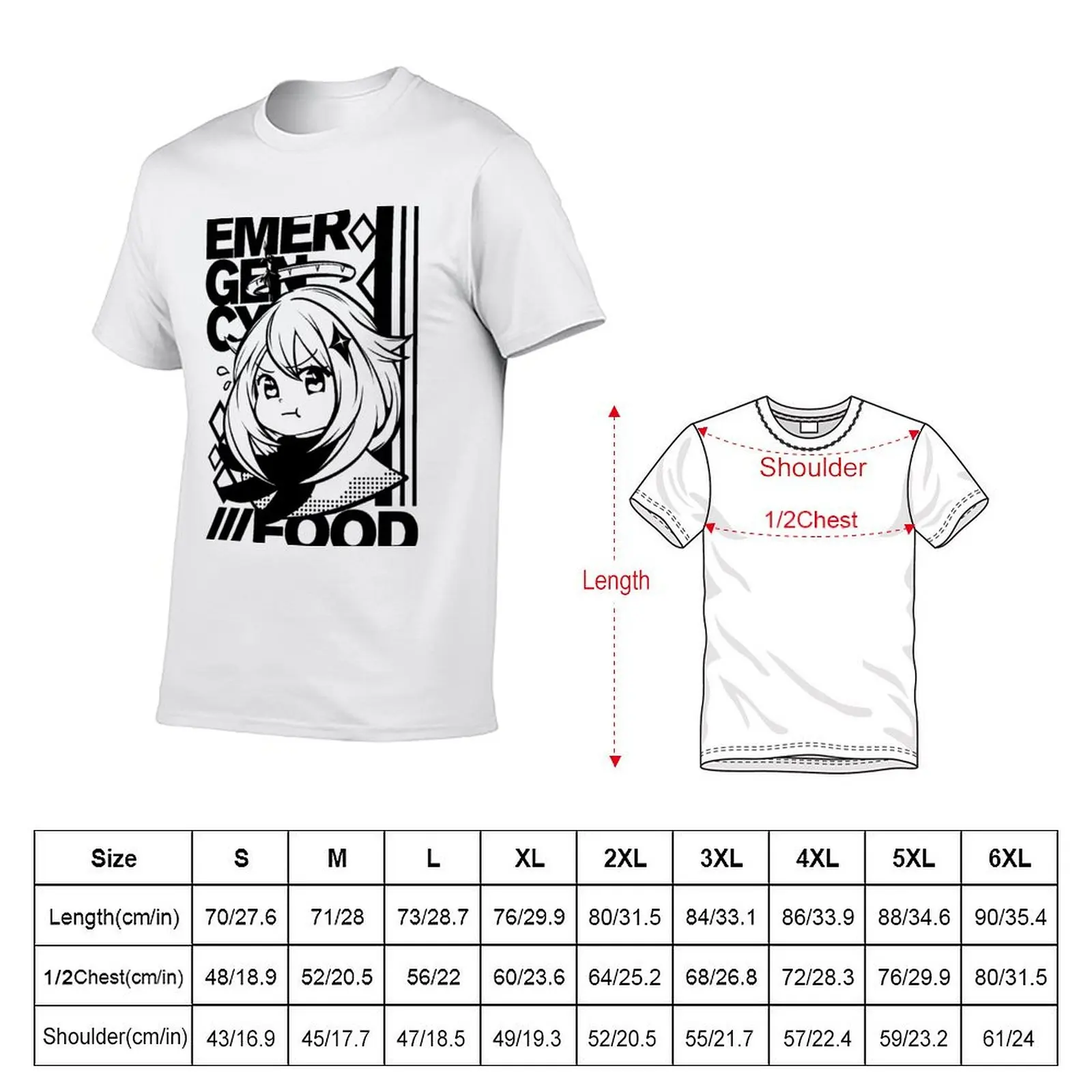 Emergency Food Paimon T-Shirt Casual Daily Outfit T-Shirt