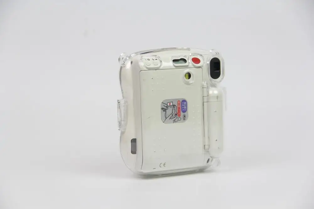 Fujifilm Instax Mini Camera ShellCase protetora, Capa com Alça de Ombro, Cristal, Transparente, 25, 26 Photo Film, Novo