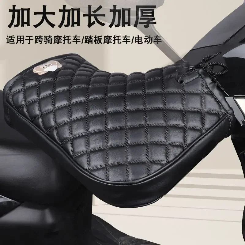 Electric Motorcycle Handlebar Cover Winter Warm Battery Car Gloves Waterproof Windshield Gloves Plus Velvet Thickened Cotton