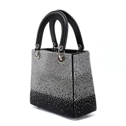 Women's Handbag Luxury Diamond Gradient Chain Shoulder Bags Formal Evening Banquet Designer Elegant Lady Clutch Purse Rhinestone