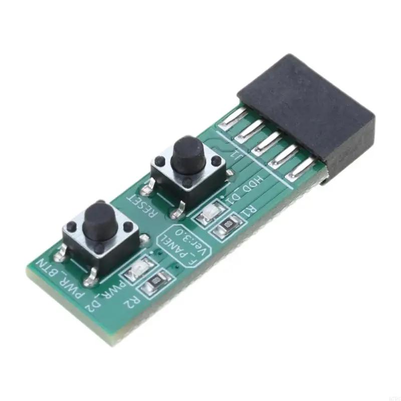 2x5 Pin ResetPower ONOFF Switches Board Adapter for Computer Connection and Adapter
