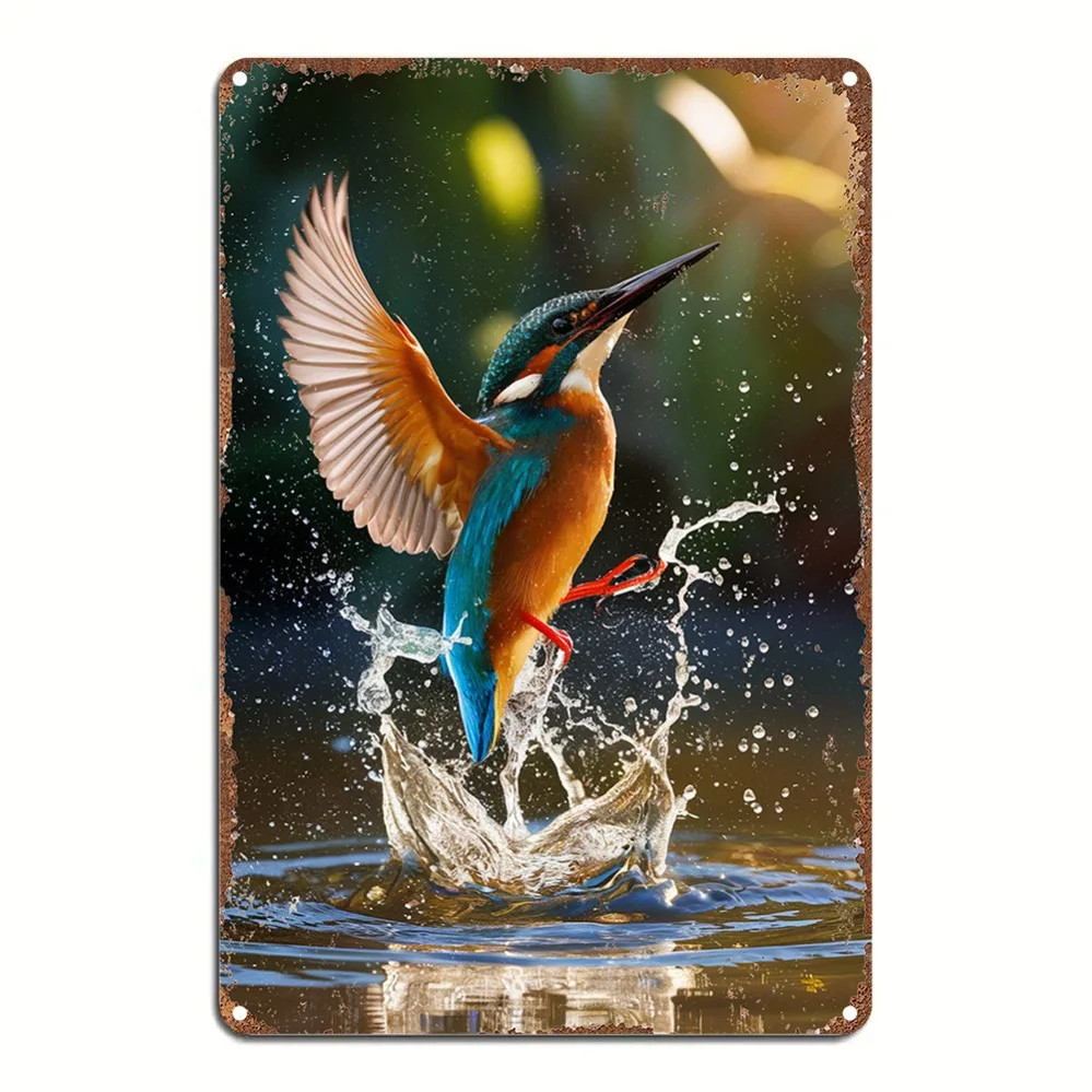 Pelican Metal Wall Art Vintage Sign for Home Decor, Funny Gift for Indoor Outdoor Garden Bar